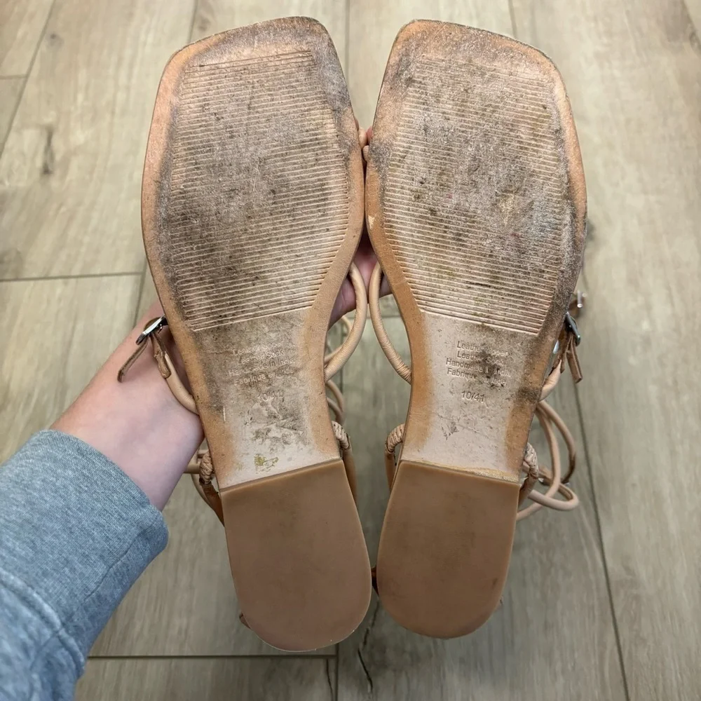 Jeffrey Campbell Gladia Sandal in Natural Size 10